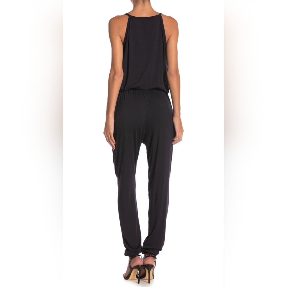 NWT GO COUTURE Drawstring Sleeveless Jumpsuit - Picture 2 of 3
